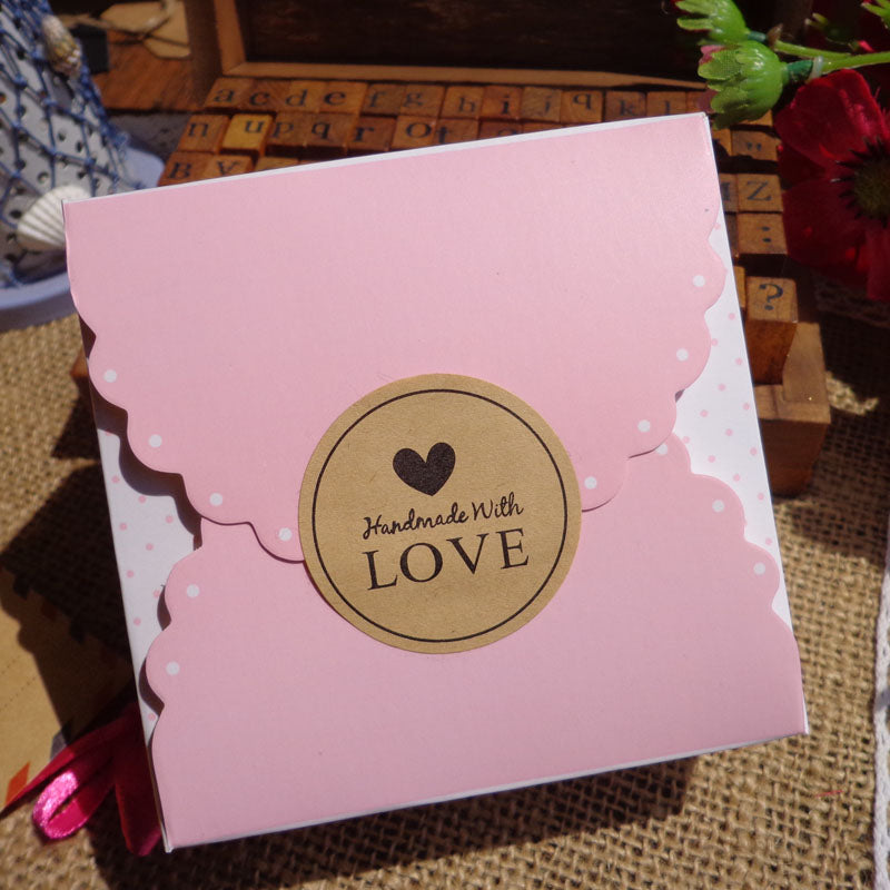 Handmade With ''Love'' Kraft Paper