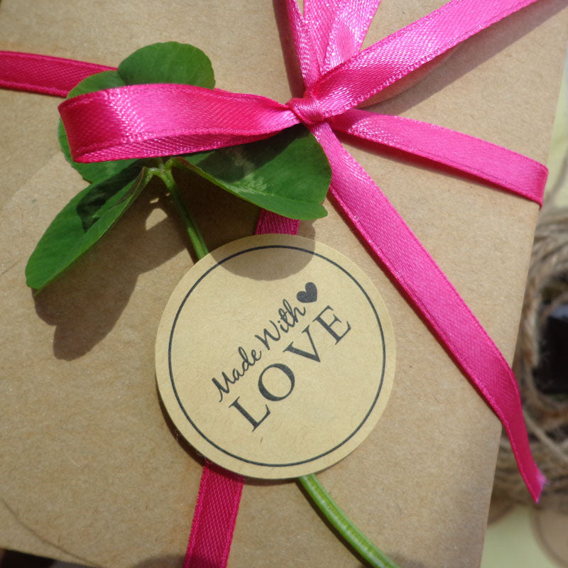 Handmade With ''Love'' Kraft Paper