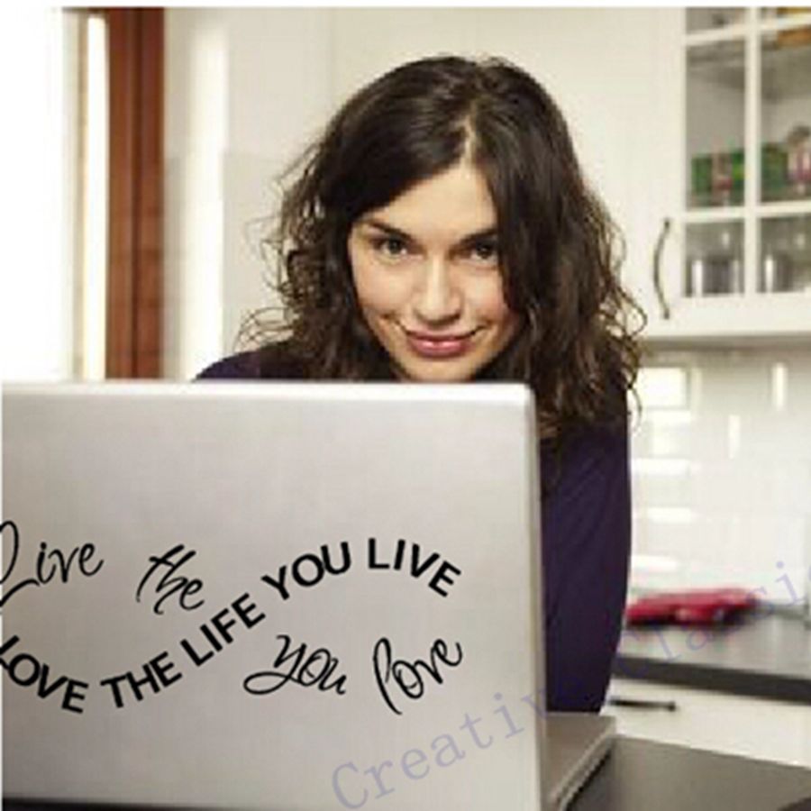 ''Love the life you live'' Wall Decals