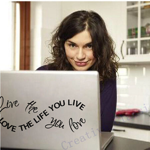 ''Love the life you live'' Wall Decals