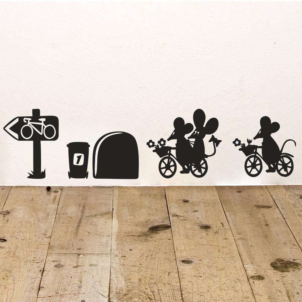 ''I Love You So Much'' Mouse Hole Wall Stickers