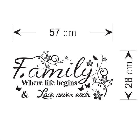 Lovely Family Wall Decals