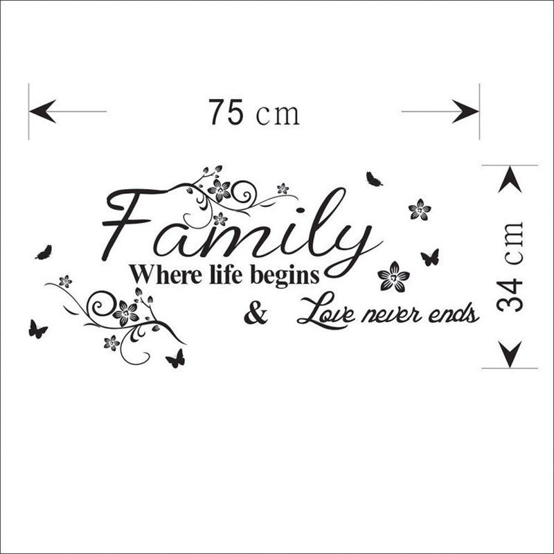 Lovely Family Wall Decals