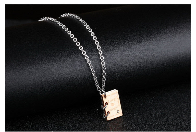 "Love Story"  Book Pendant