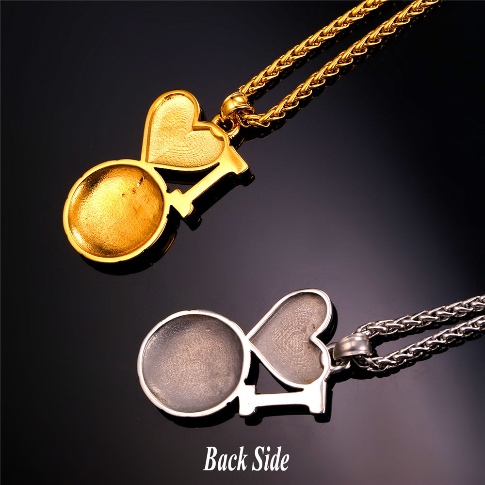 ''I Love You'' Gold Soccer Pendants