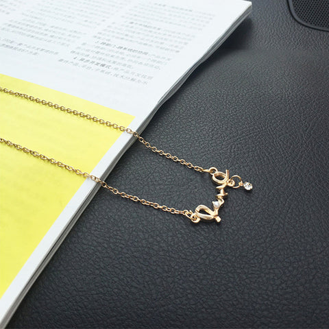 ''LOVE Letter'' Imitation Crystal Pendant