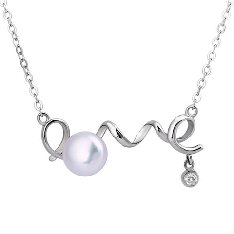 ''LOVE Letter'' Imitation Crystal Pendant