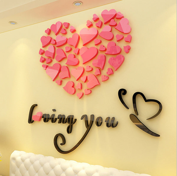 Lovely '' Hearts" Wall Sticker