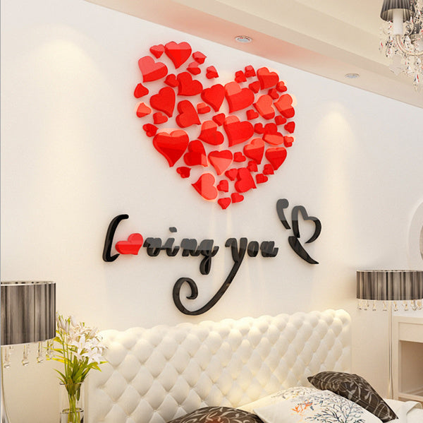 Lovely '' Hearts" Wall Sticker